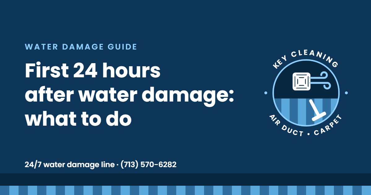 What to Do in the First 24 Hours After Water Damage